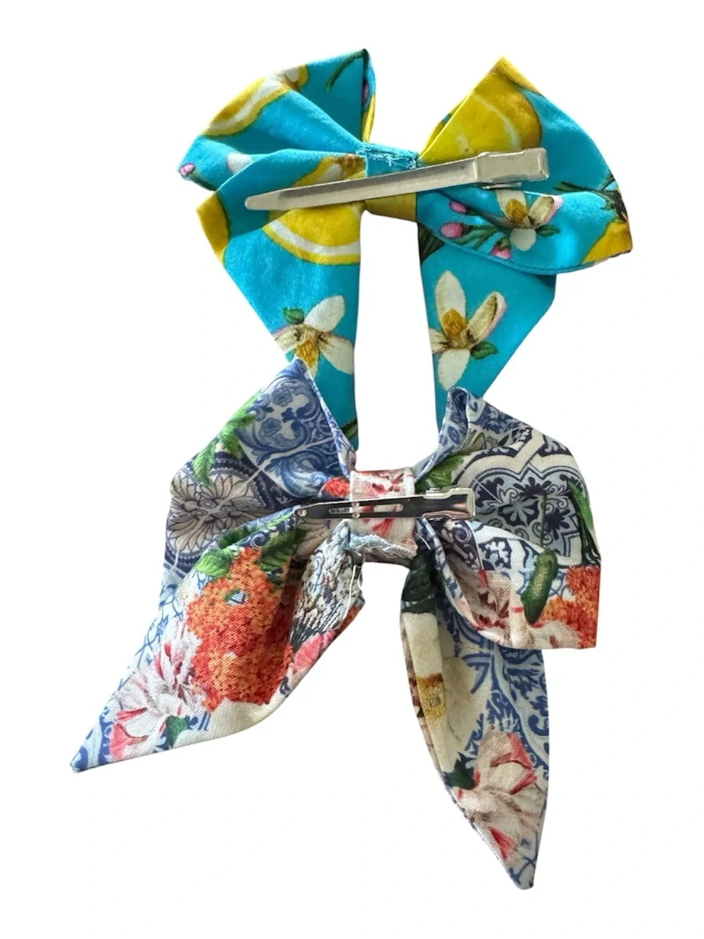 Handmade girls hair-bows with clips